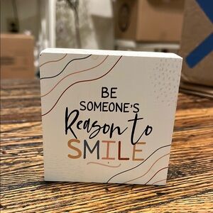 Inspirational White and Black Home Accent Sign